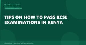 Tips On How To Pass KCSE Examinations In Kenya