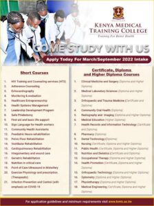 medical education course in kmtc