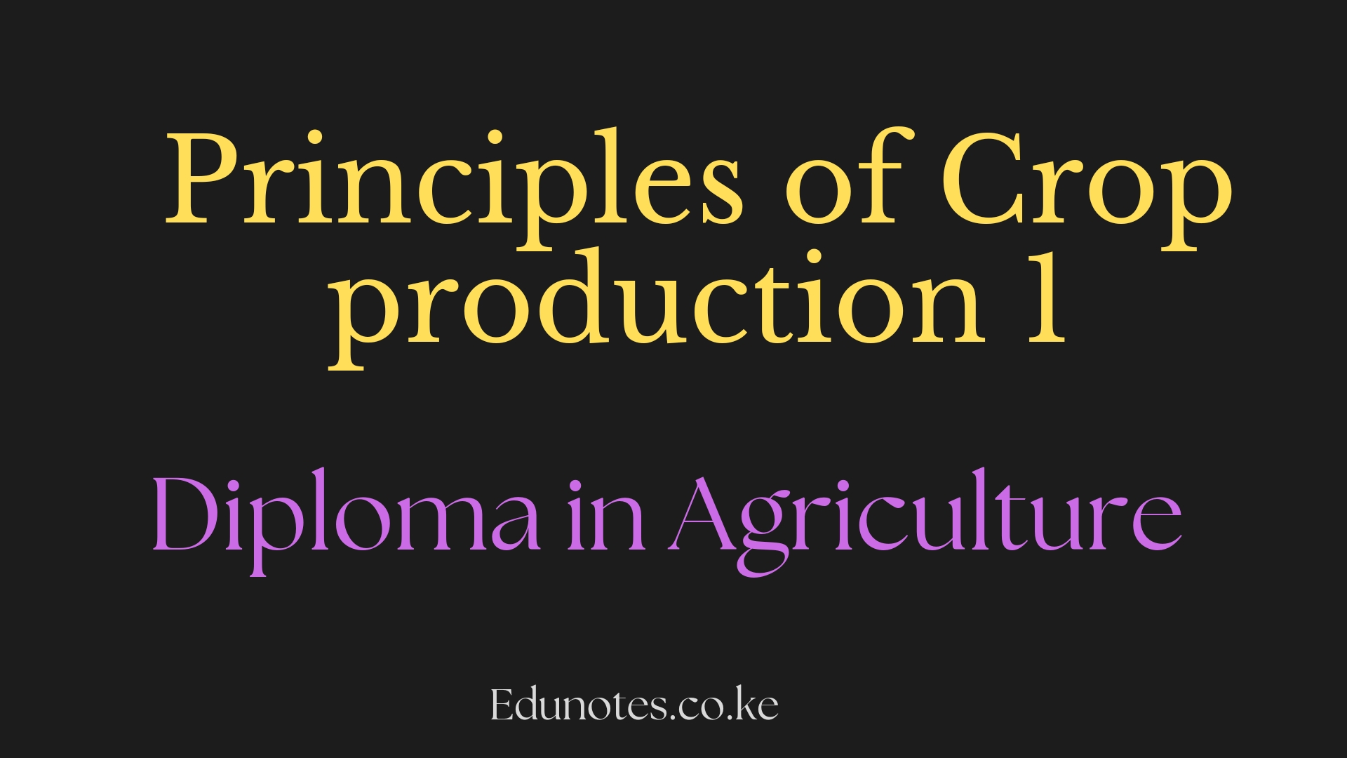 research paper on crop production