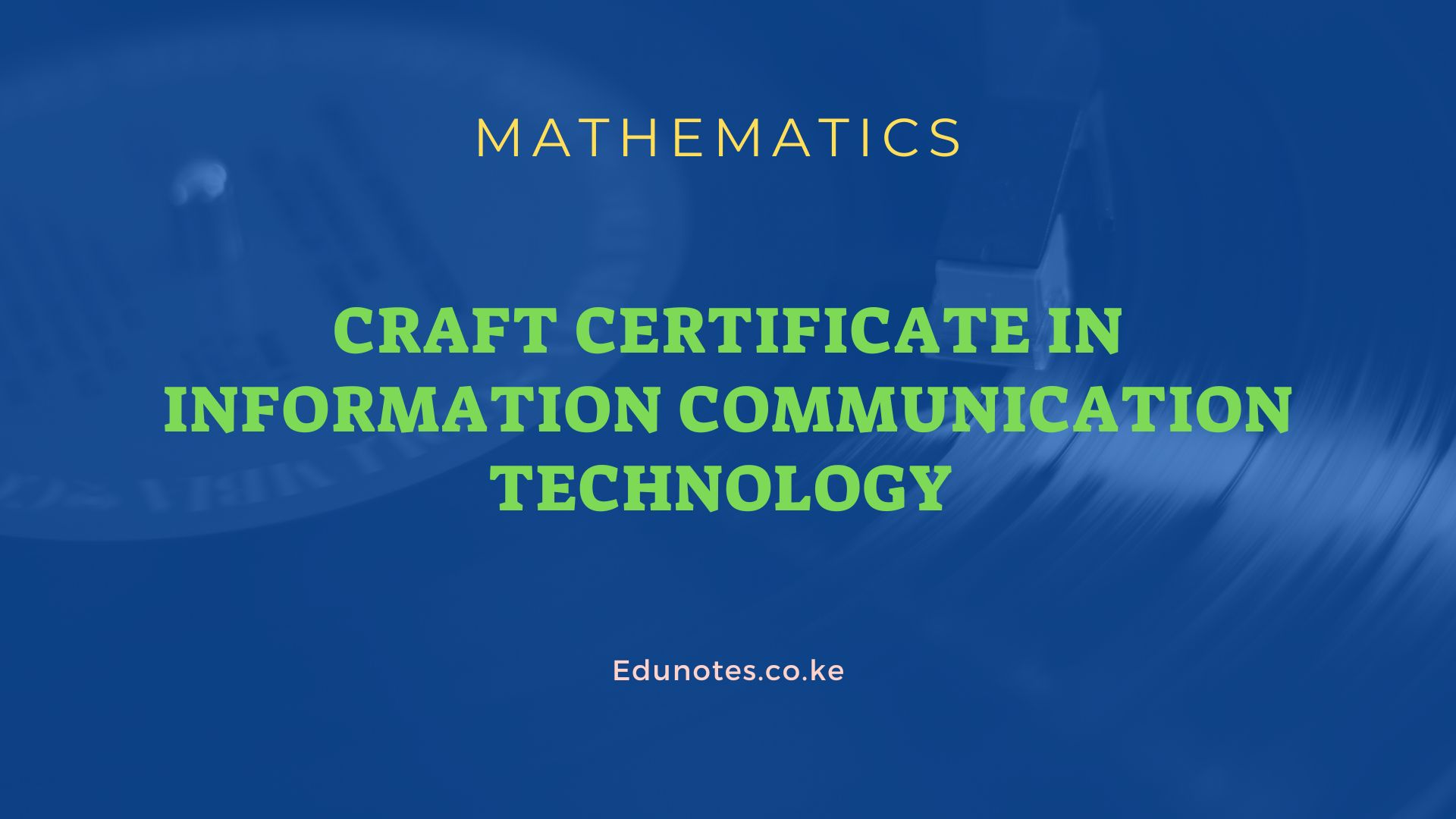 (CICT) Mathematics Past Papers – Download Pdf - EDU NOTES