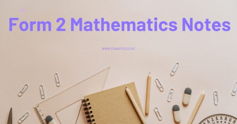 Form 2 Maths Notes Kenya - Complete KNEC Syllabus | EduNotes