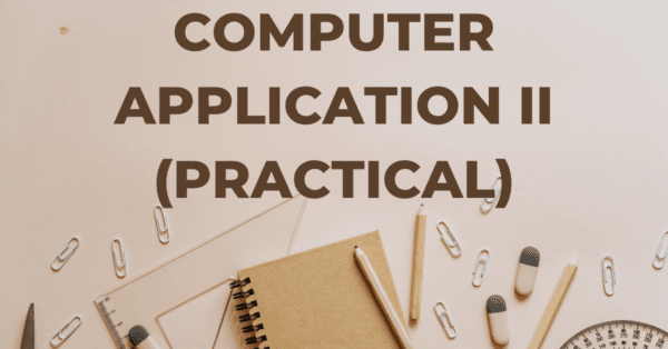 CICT Computer Application II Past Papers - EduNotes Kenya