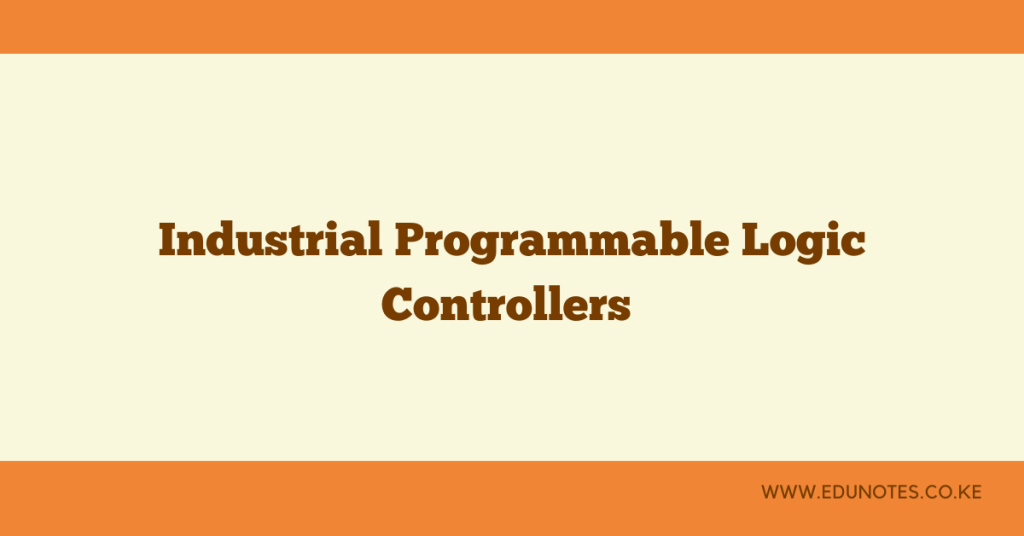 Industrial programmable logic controllers