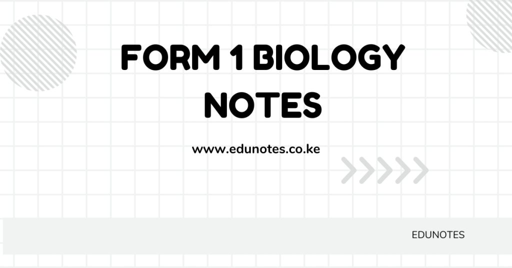 Form 1 Biology Notes