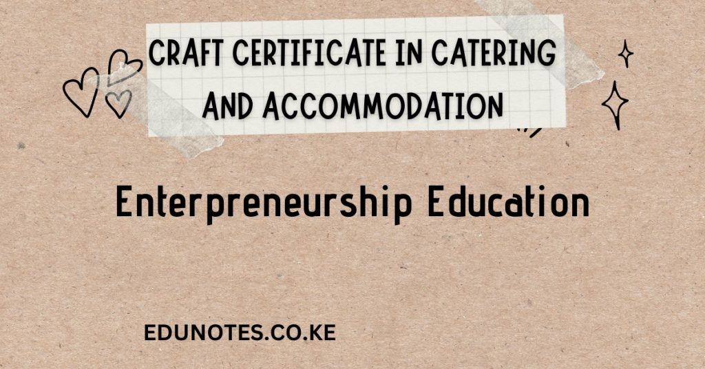 Enterpreneurship Education