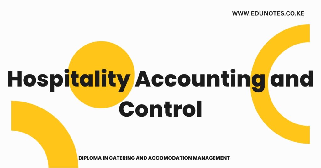 Hospitality Accounting and Control