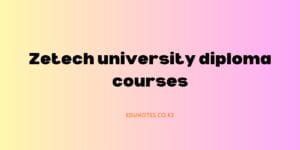 Zetech university Diploma courses