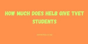 How much does HELB give TVET students