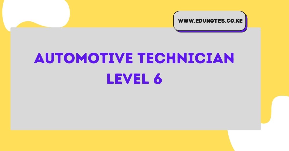 Automotive Technician Level 6