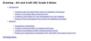 Painting - Art and Craft CBC Grade 6 Notes