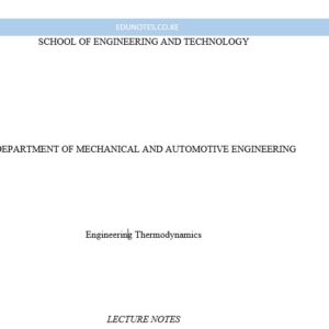 Thermodynamics