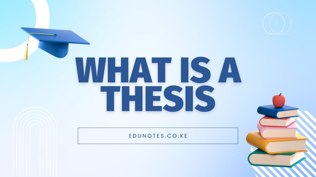 What is a Thesis