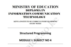 DICT Structured Programming Notes