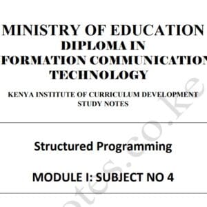 DICT Structured Programming Notes