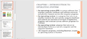 DICT Operating Systems Notes