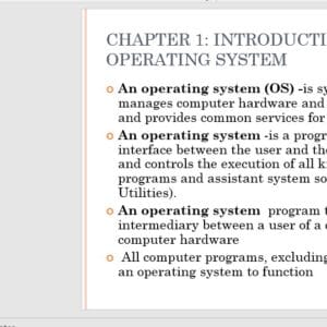 DICT Operating Systems Notes