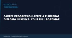 Career Progression After a Plumbing Diploma in Kenya: Your Full Roadmap