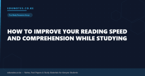 How to Improve Your Reading Speed and Comprehension While Studying