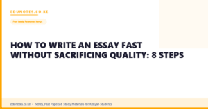 How to Write an Essay Fast Without Sacrificing Quality: 8 Steps