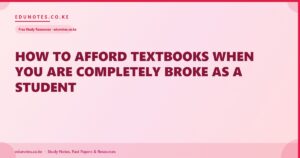 How to Afford Textbooks When You Are Completely Broke as a Student
