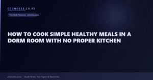 How to Cook Simple Healthy Meals in a Dorm Room With No Proper Kitchen