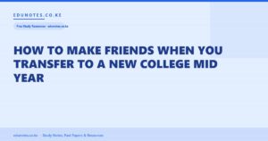 How to Make Friends When You Transfer to a New College Mid Year