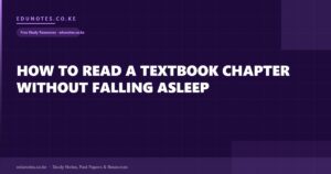 How to Read a Textbook Chapter Without Falling Asleep